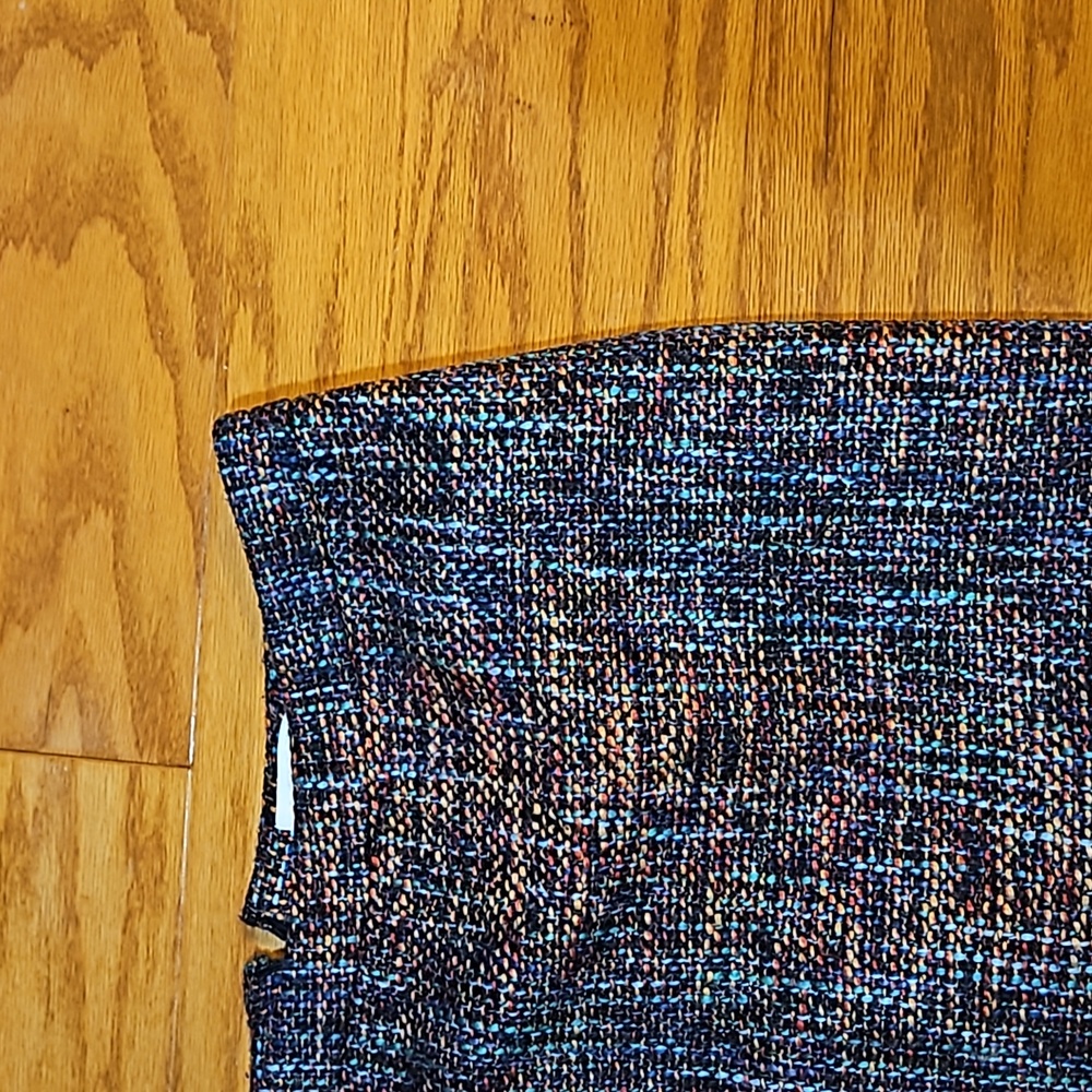 LOFT Multi Color Tweed Skirt - Picture 2 of 6